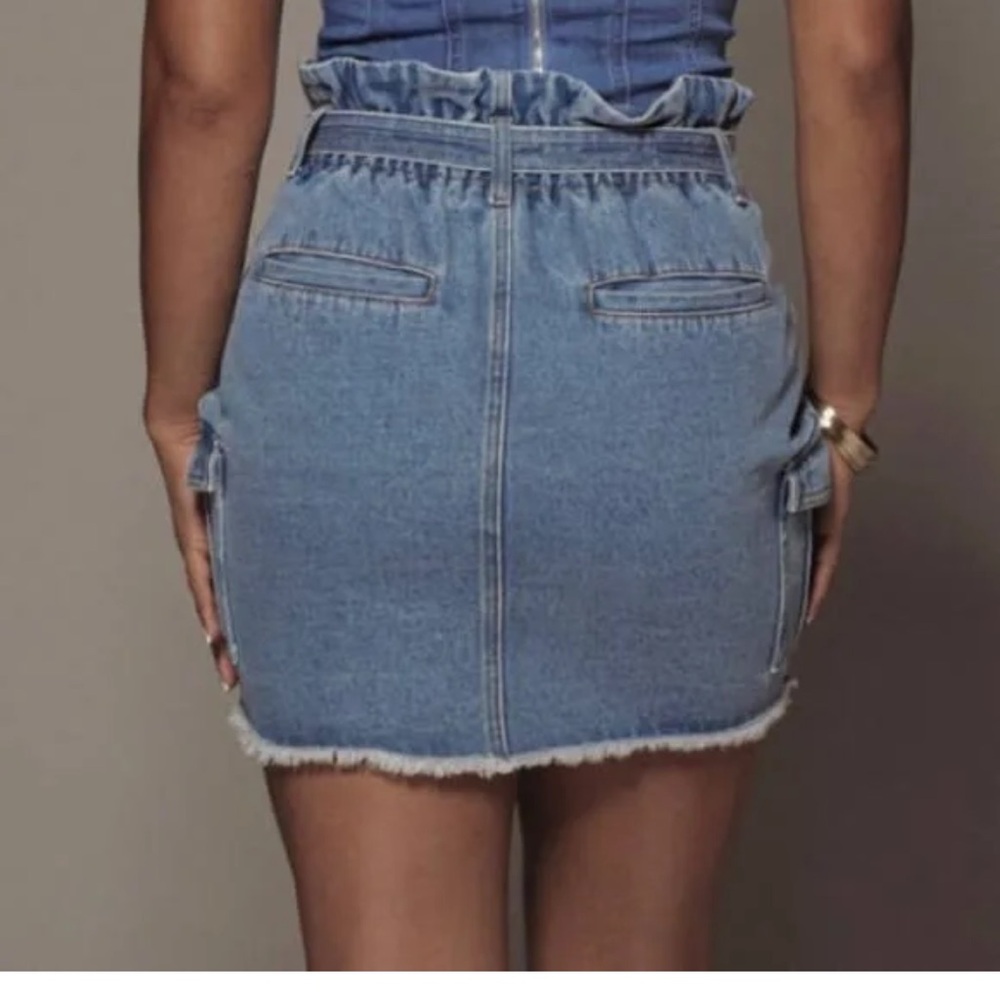 JLUXLABEL Denim Mini Skirt (L) - Picture 5 of 5